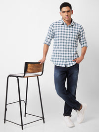 SPYKAR Checked Slim Fit Cotton Casual Shirt