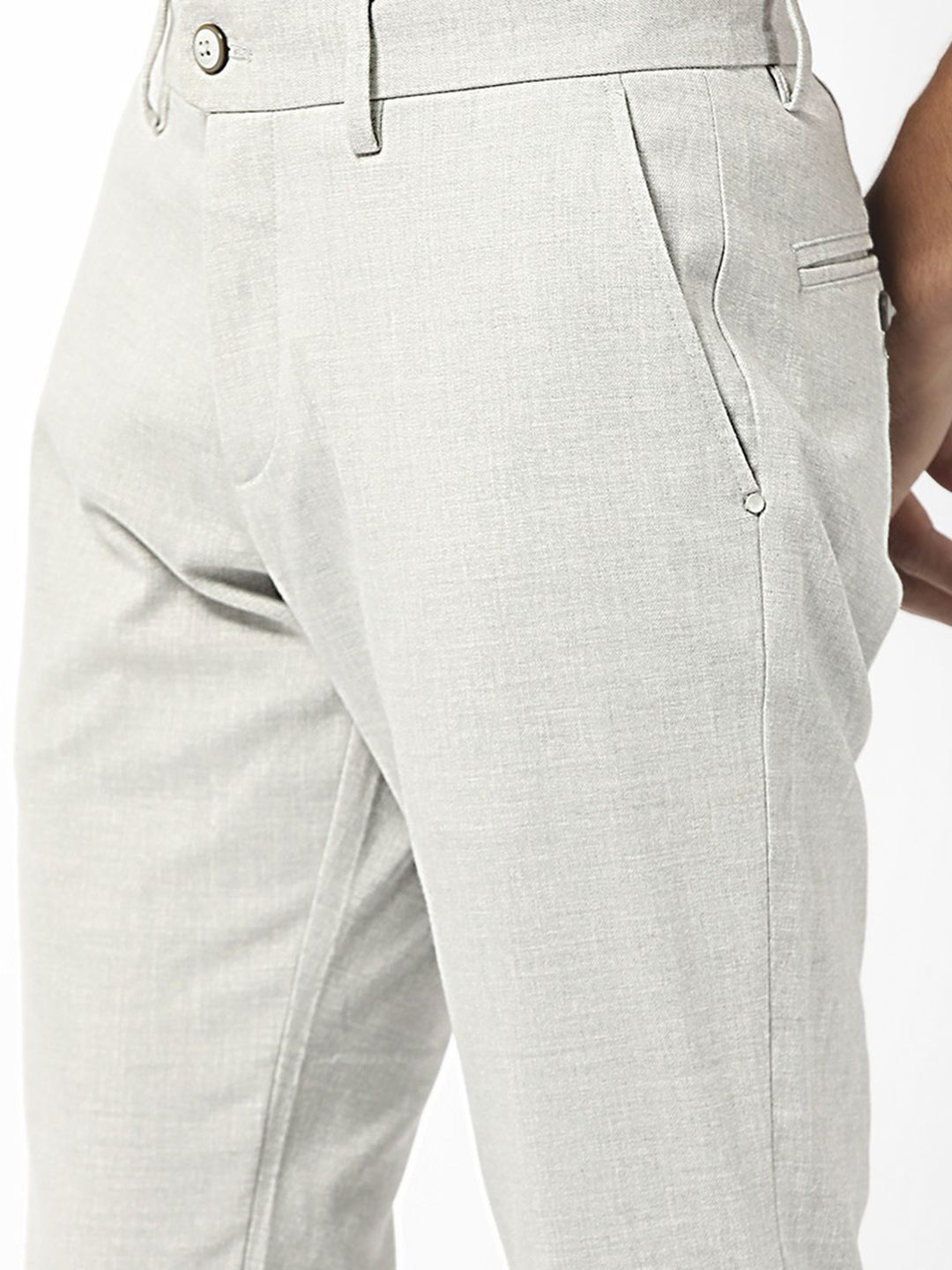 RARE RABBIT Men Regular Fit Mid-Rise Casual Trousers