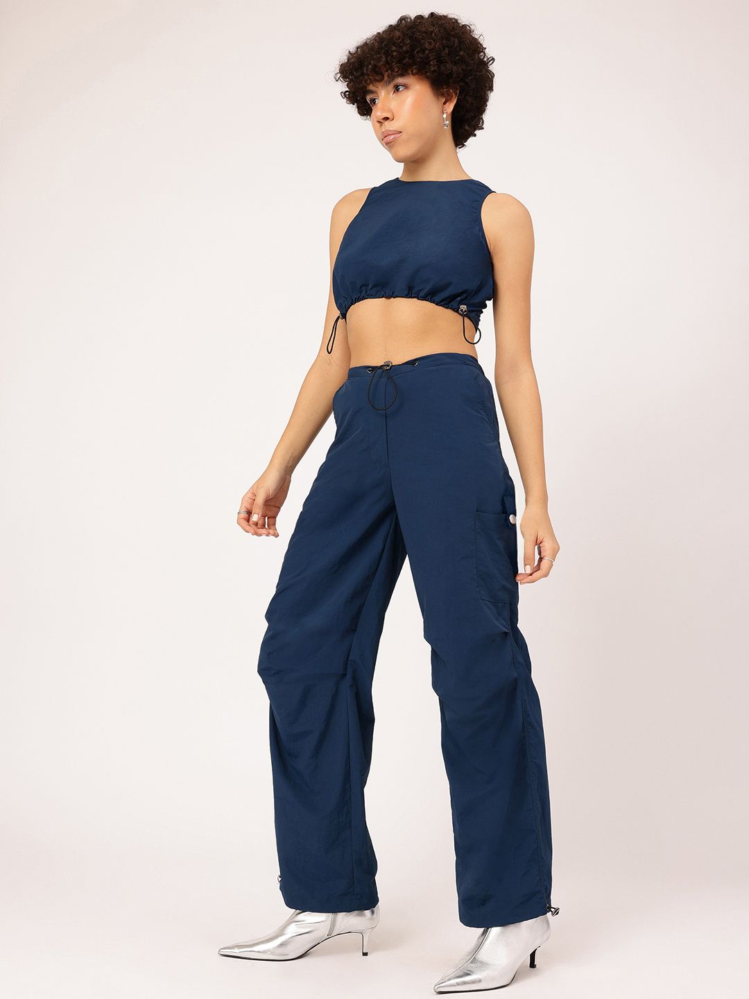 DressBerry Chic & Stylish Athleisure Sleeveless Crop Co-Ord