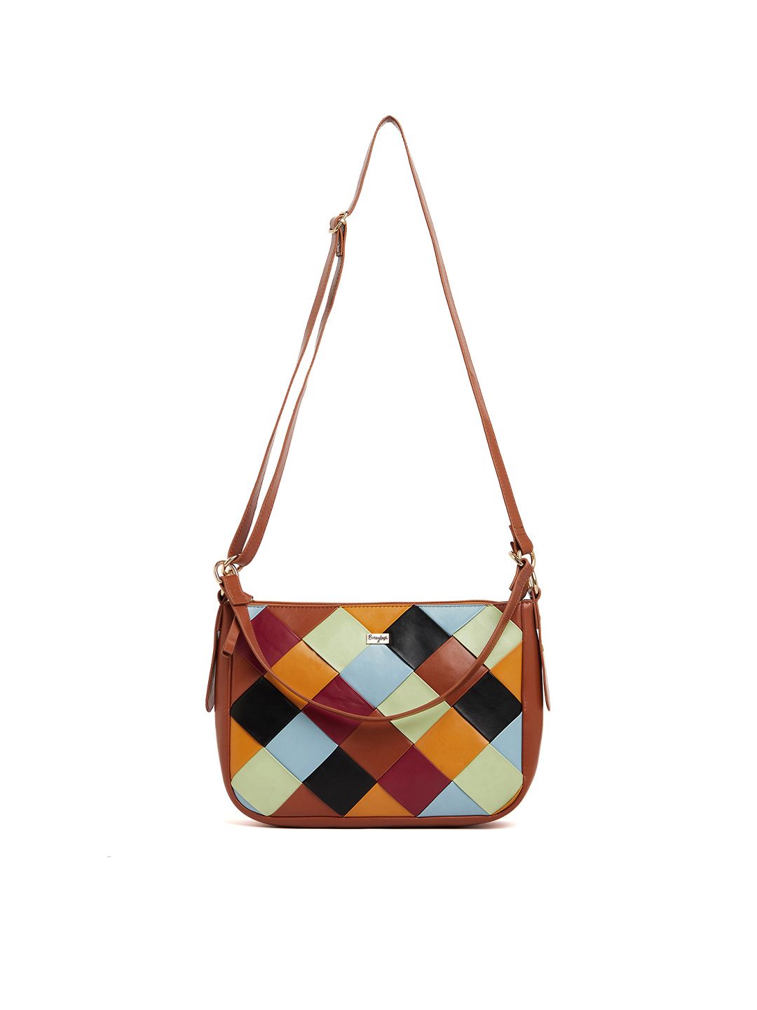 Berrylush Textured Structured Sling Bag