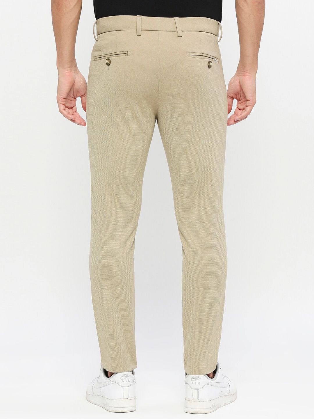 Being Human Men Regular Fit Mid-Rise Cotton Chinos Trousers