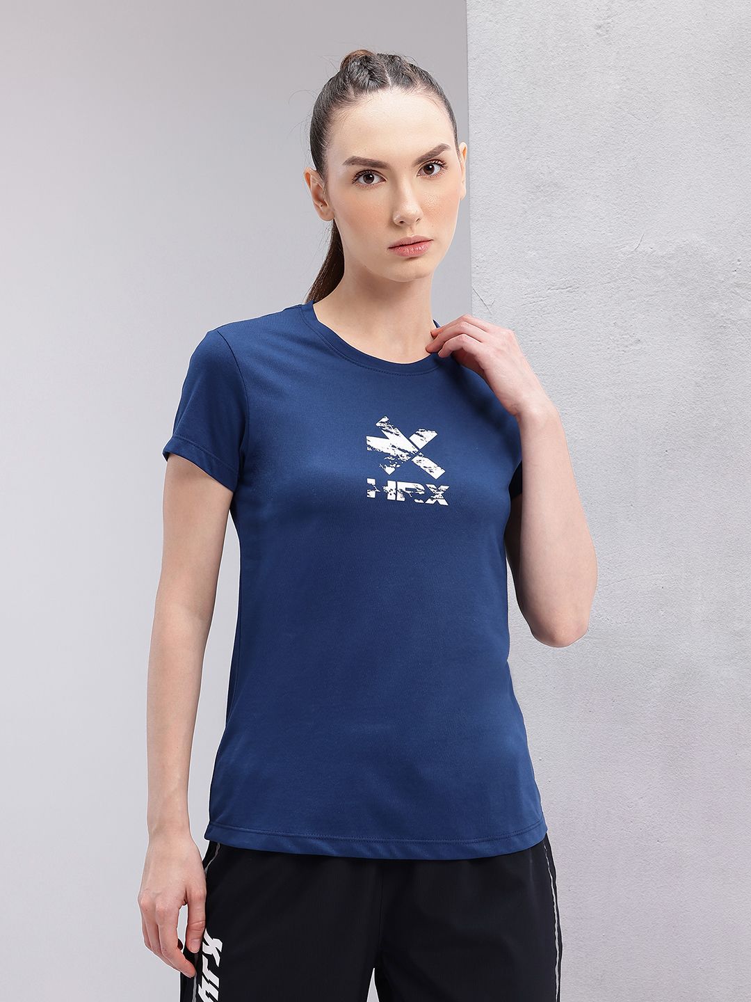 HRX by Hrithik Roshan Typography Print Training T-shirt