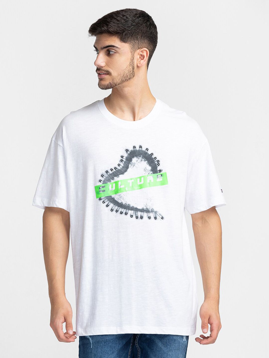 Being Human Typography Printed Round Neck T-shirt