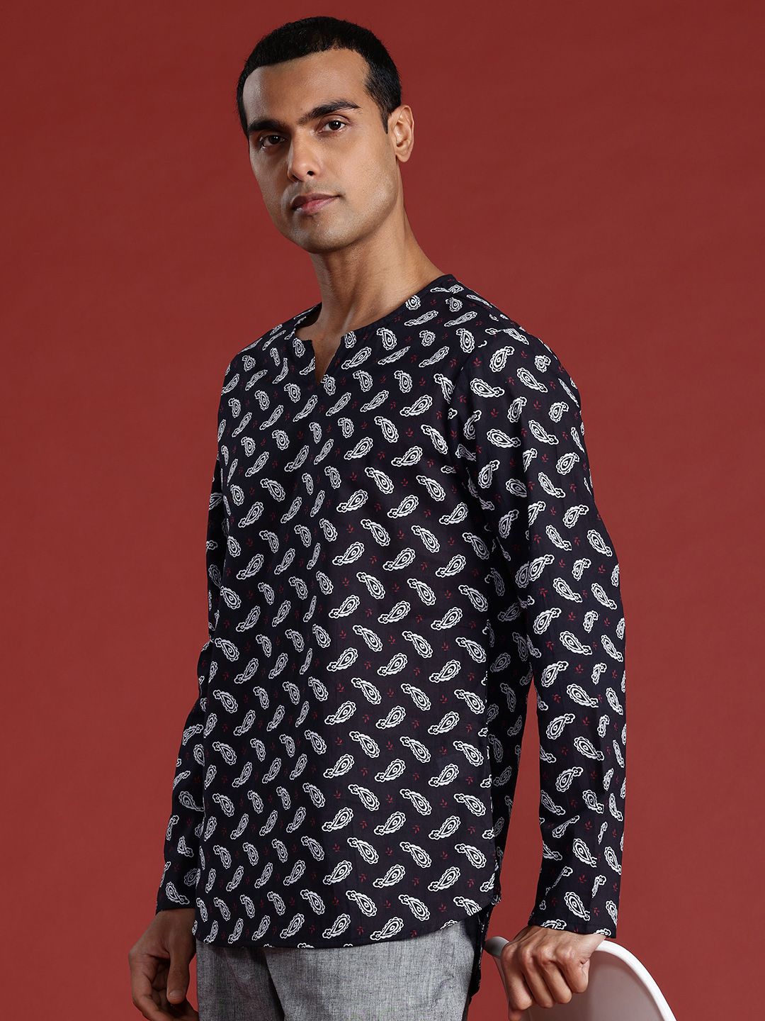 Anouk Ethnic Motifs Print Pure Cotton Kurta