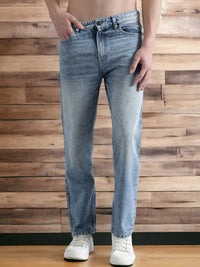 Bene Kleed Men Relaxed Fit Mid-Rise Clean Look Light Fade Cotton Jeans