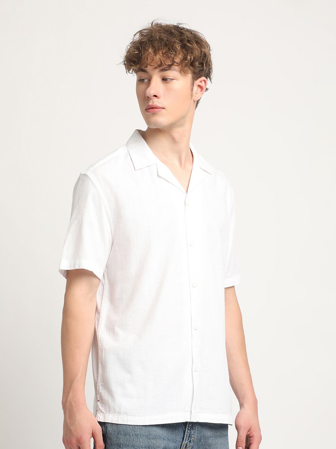 THE BEAR HOUSE Slim Fit Pure Cotton Casual Shirt