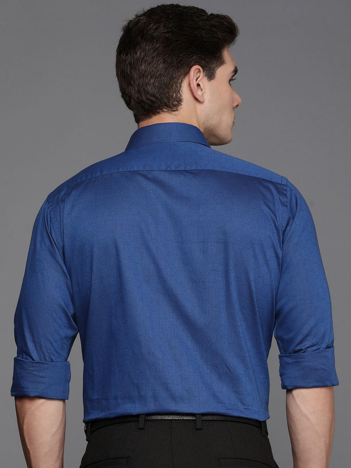Raymond Self Design Slim Fit Pure Cotton Formal Shirt
