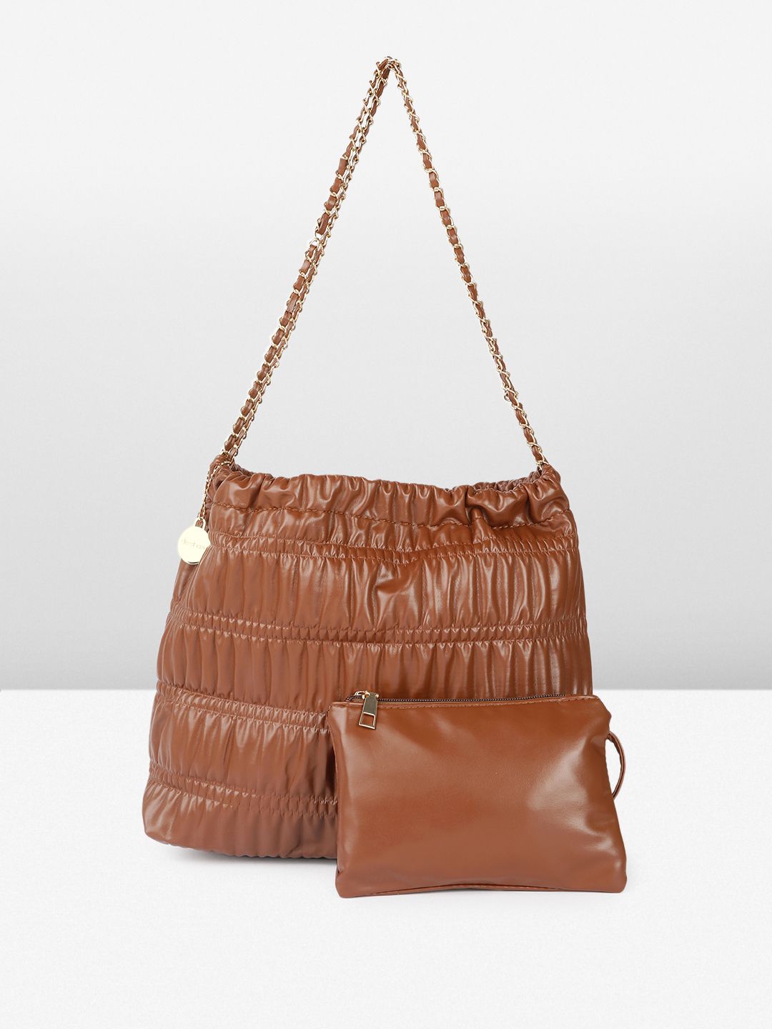 DressBerry Structured Shoulder Bag with Pouch