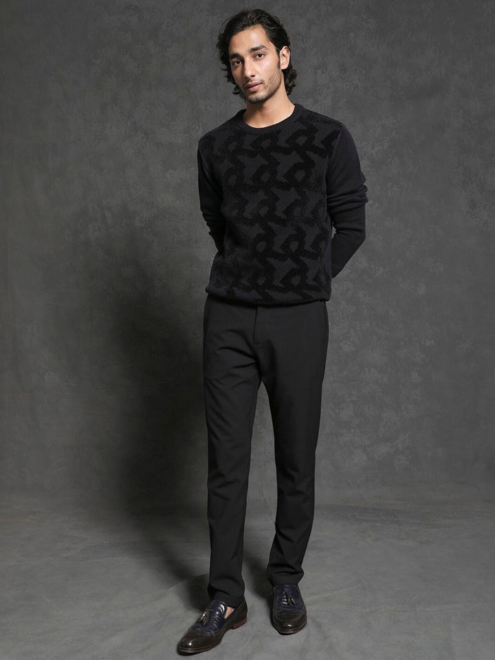RARE RABBIT Men Fink Comfortable Fit Sweater