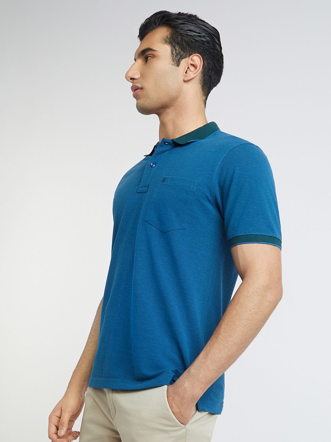 Raymond Modern Fit Pure Cotton Polo Collar T-shirt