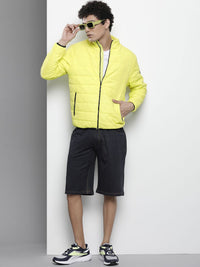 The Indian Garage Co Men Zip-Front Puffer Jacket with Zip Pockets