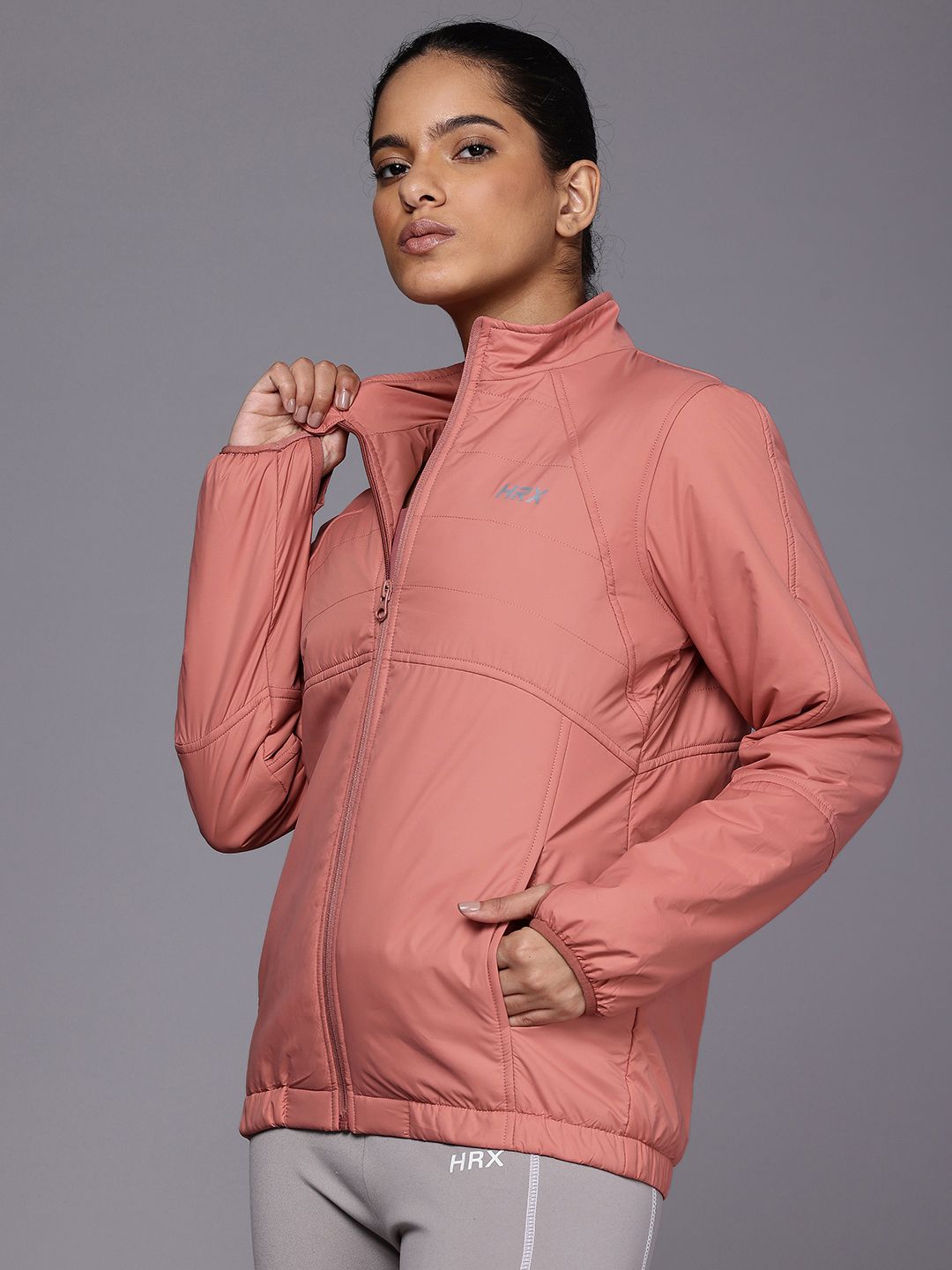 HRX oleh Hrithik Roshan Runonclouds Finish Antimicrobial Rapid-Dry Running Padded Jacket