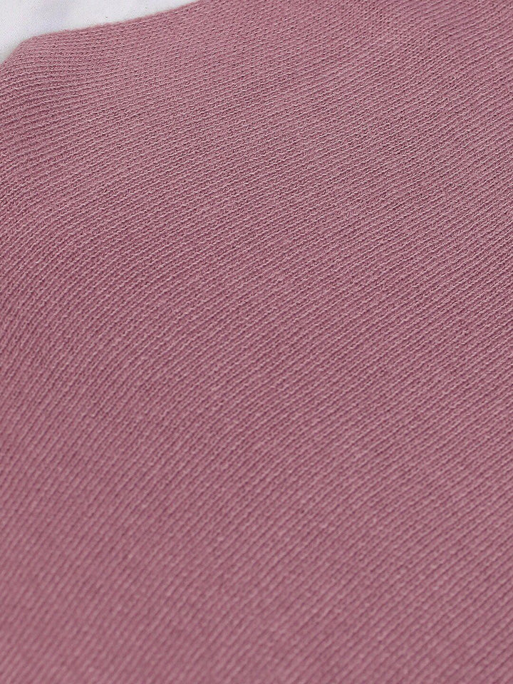 Tokyo Talkies Purple Oversized Acrylic Pullover Sweater
