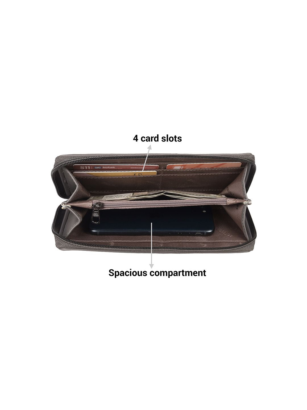 Metro Women Zip Around Wallet