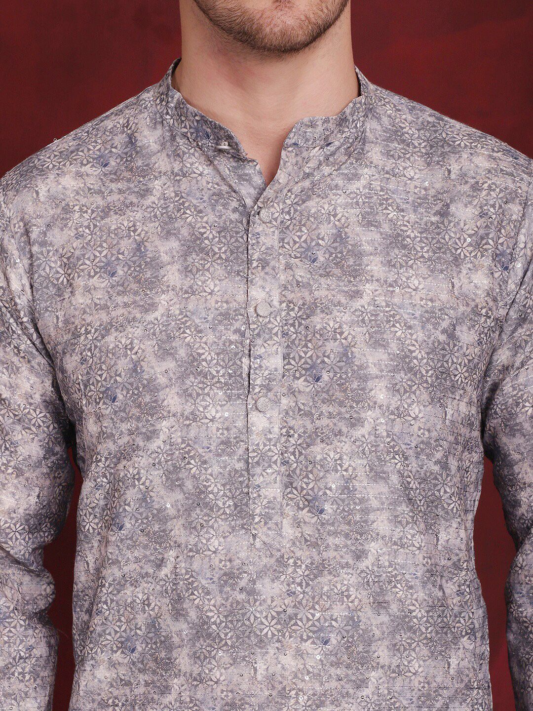 Anouk Floral Printed Regular Cotton Kurta With Pyjamas