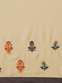 KALINI Floral Embroidered Satin Saree