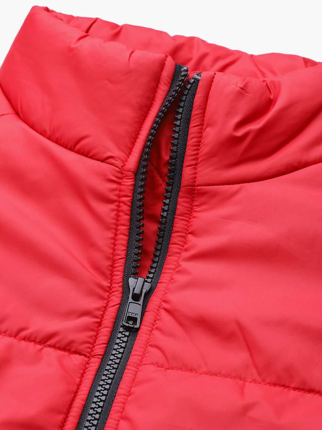 DressBerry Women Red Solid Padded Jacket