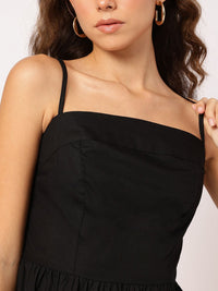 DressBerry Strappy Escape Smocked Back Dress