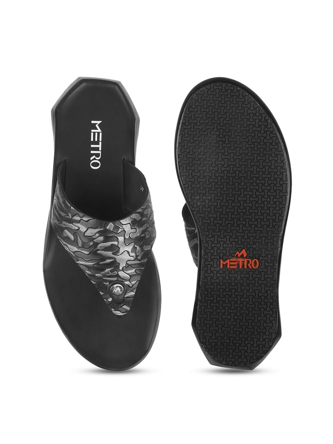 Metro Men Leather Comfort Sandals