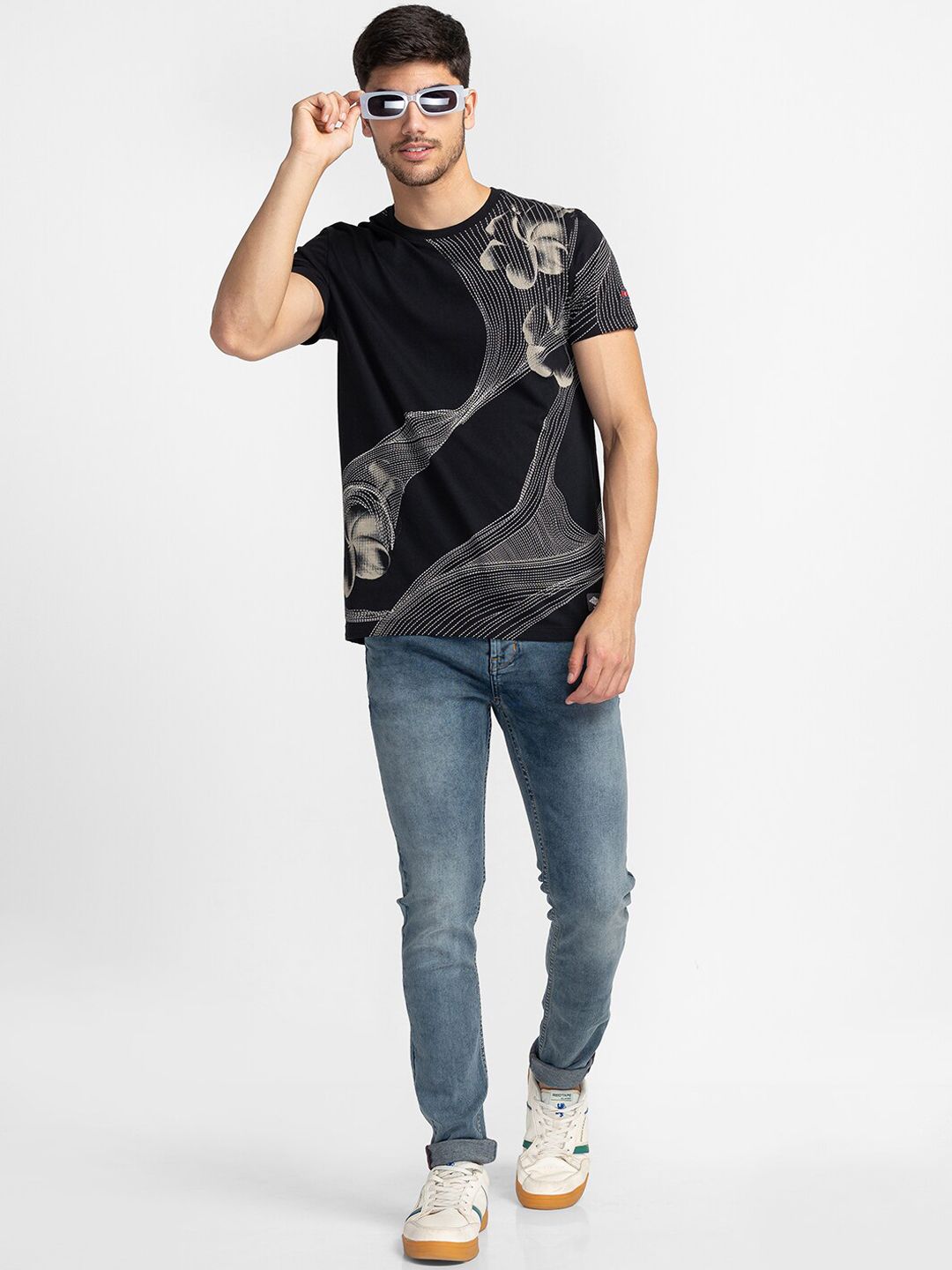 Being Human Men Skinny Fit Heavy Fade Jeans