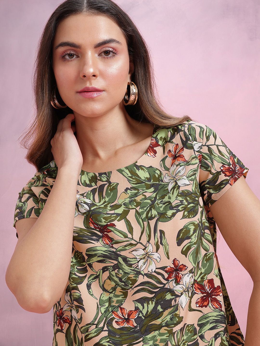 DressBerry Floral Print Regular Top