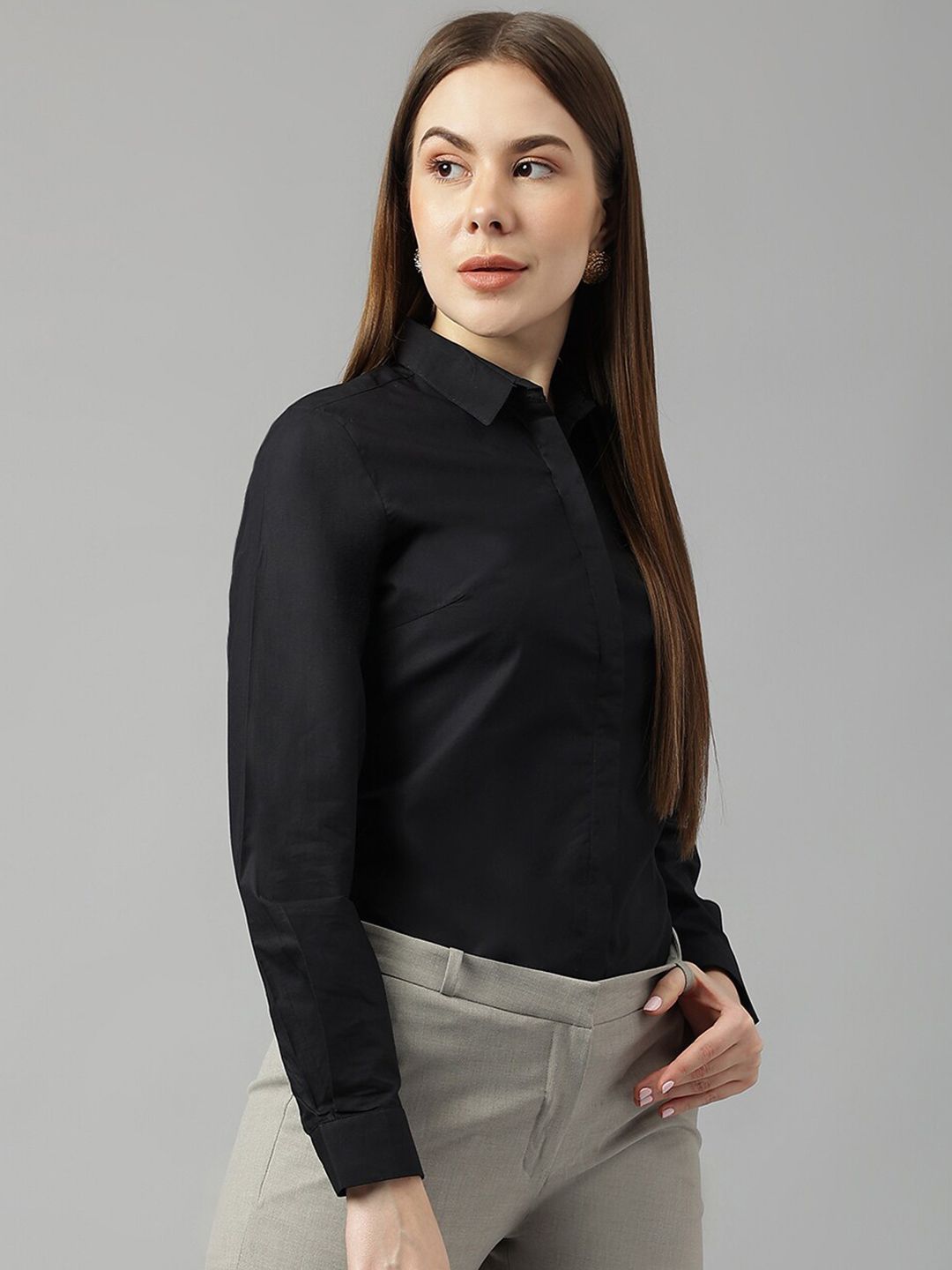 Hancock Spread Colar Cotton Slim Formal Shirt