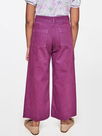 AND Girls Red Straight Fit Trousers