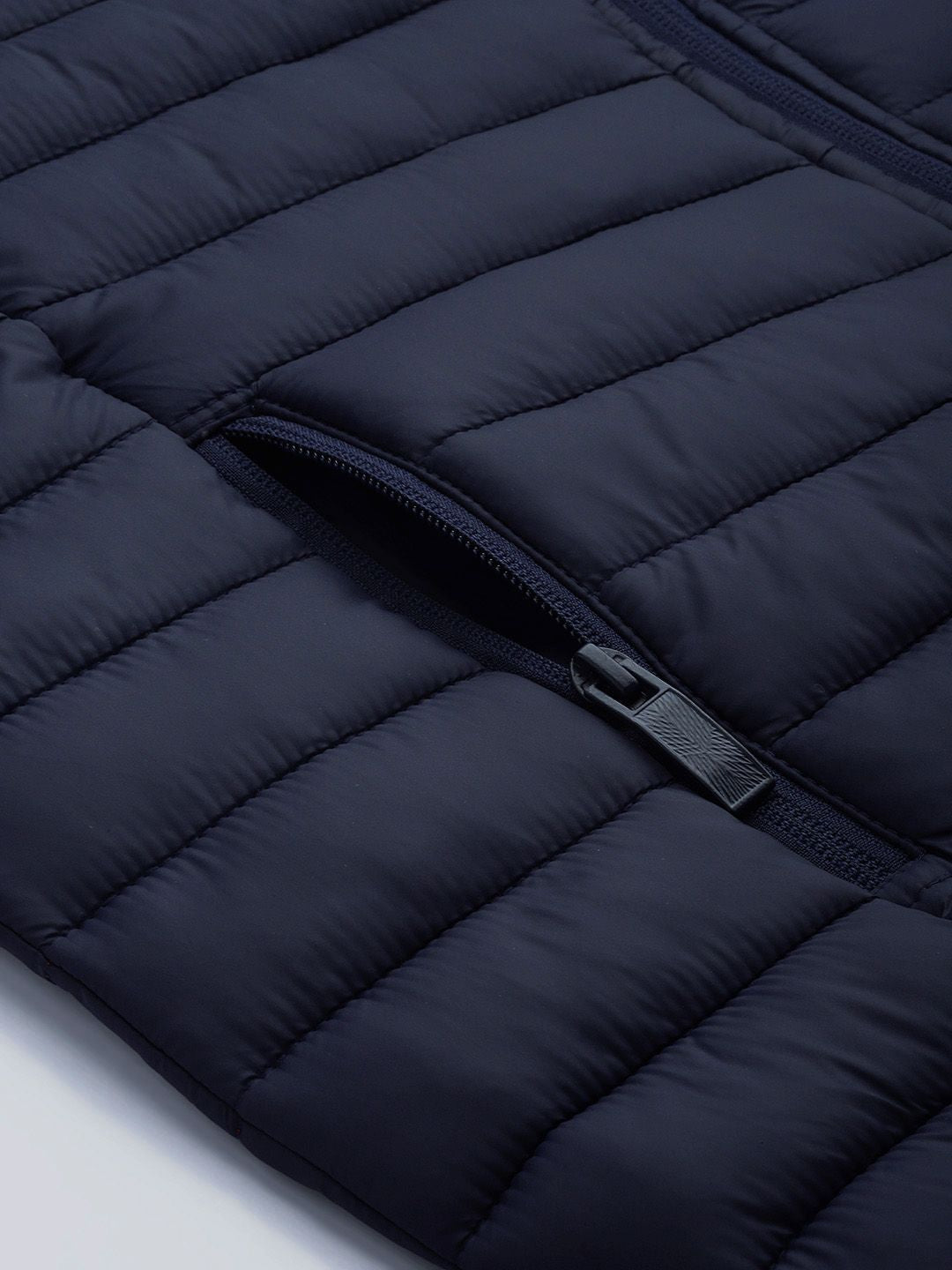 HRX by Hrithik Roshan Men Navy Blue Solid Padded Jacket