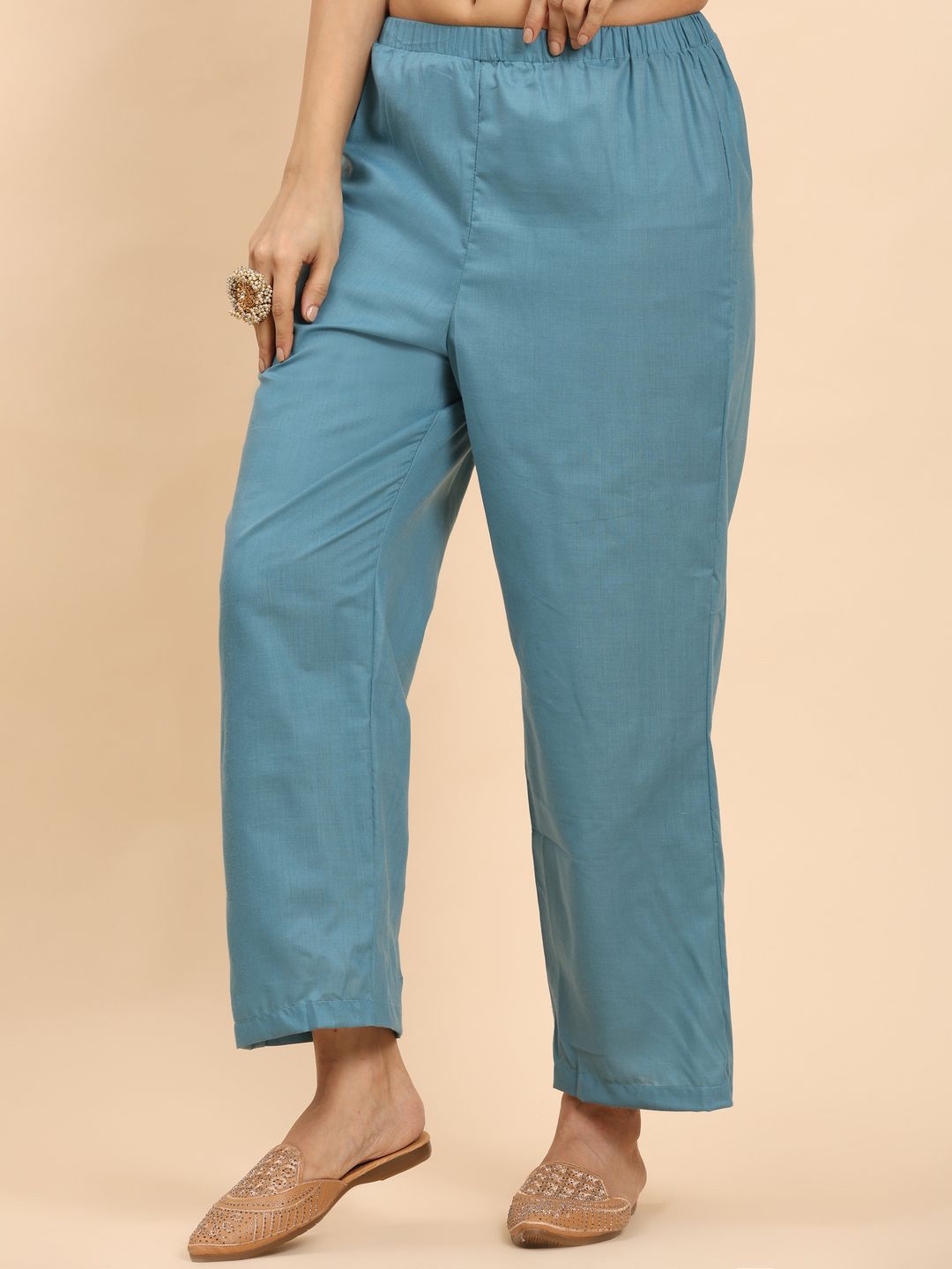 Mamicha Women Striped Printed Kurta With Trousers And Dupatta