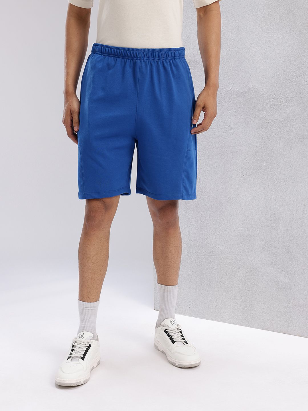 HRX by Hrithik Roshan Men Panelled Mid-Rise Regular Fit Lifestyle Shorts