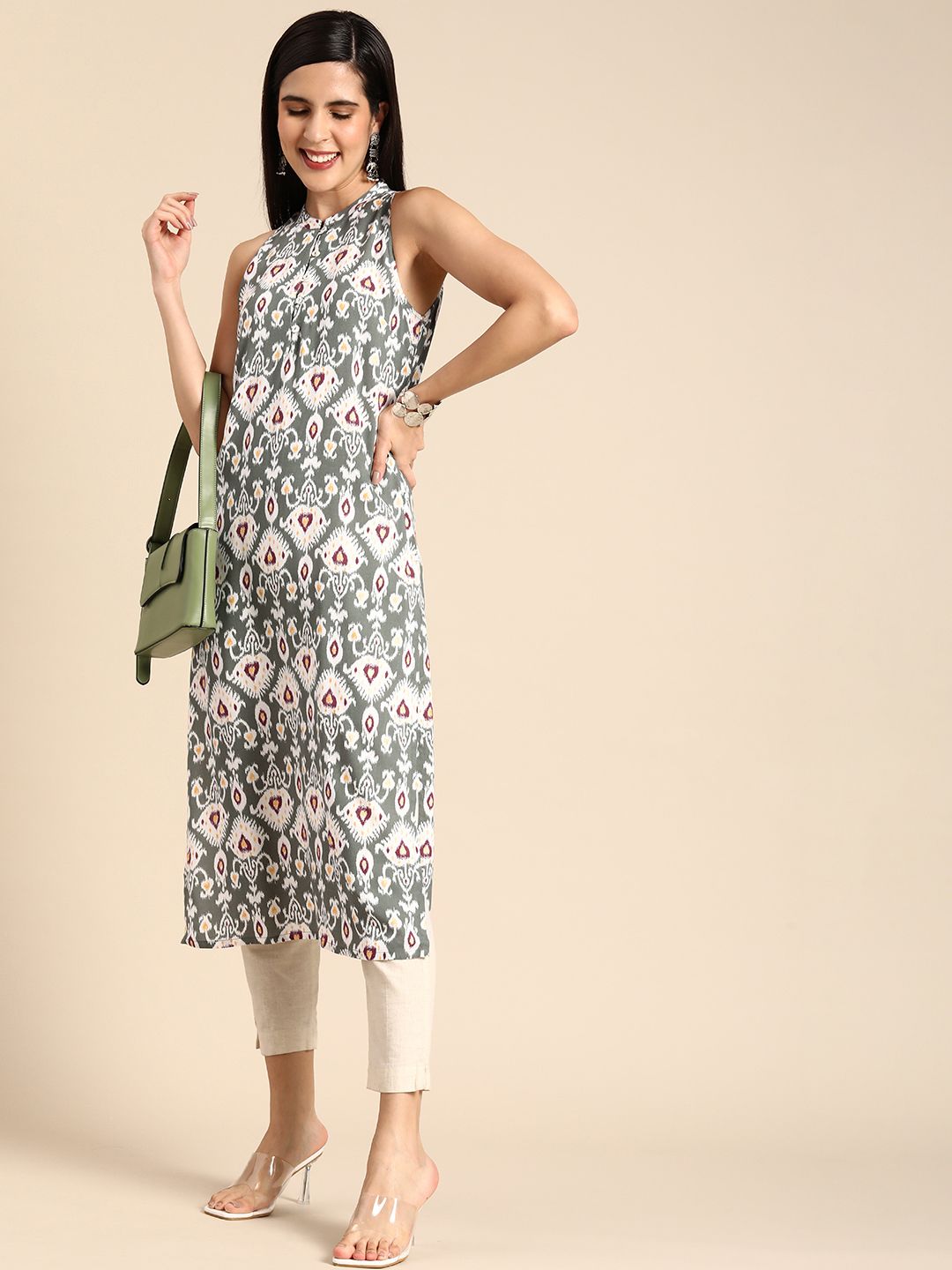 Anouk Ethnic Motifs Printed Kurta