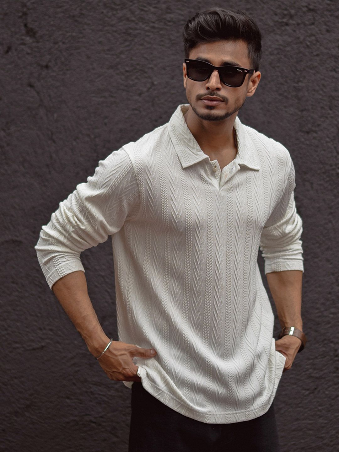 Powerlook Men Polo Collar T-shirt
