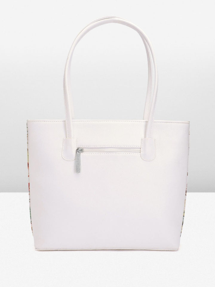 Lino Perros Floral Printed Structured Shoulder Bag