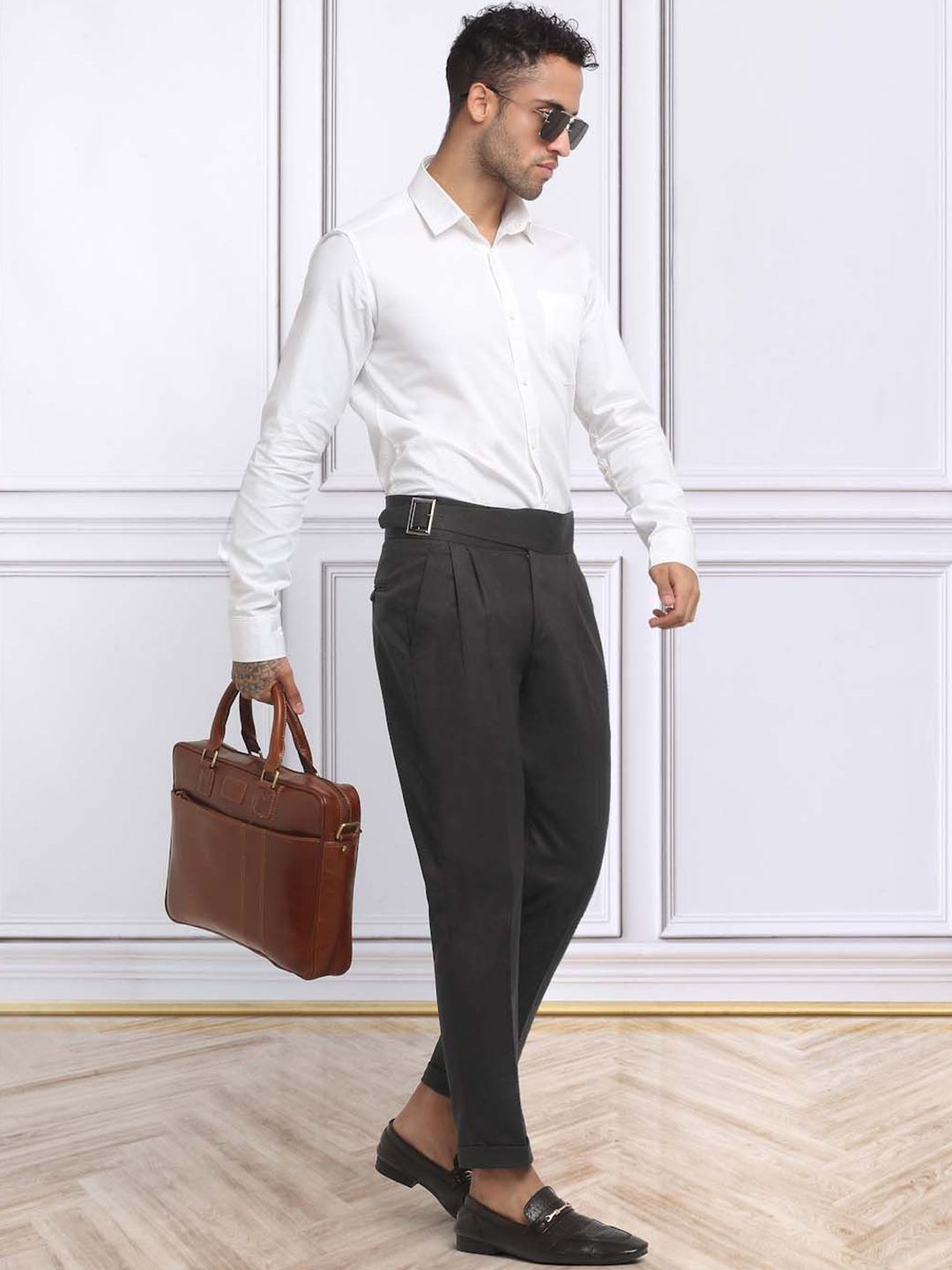 KLOTTHE Men Italian Gurkha Pants