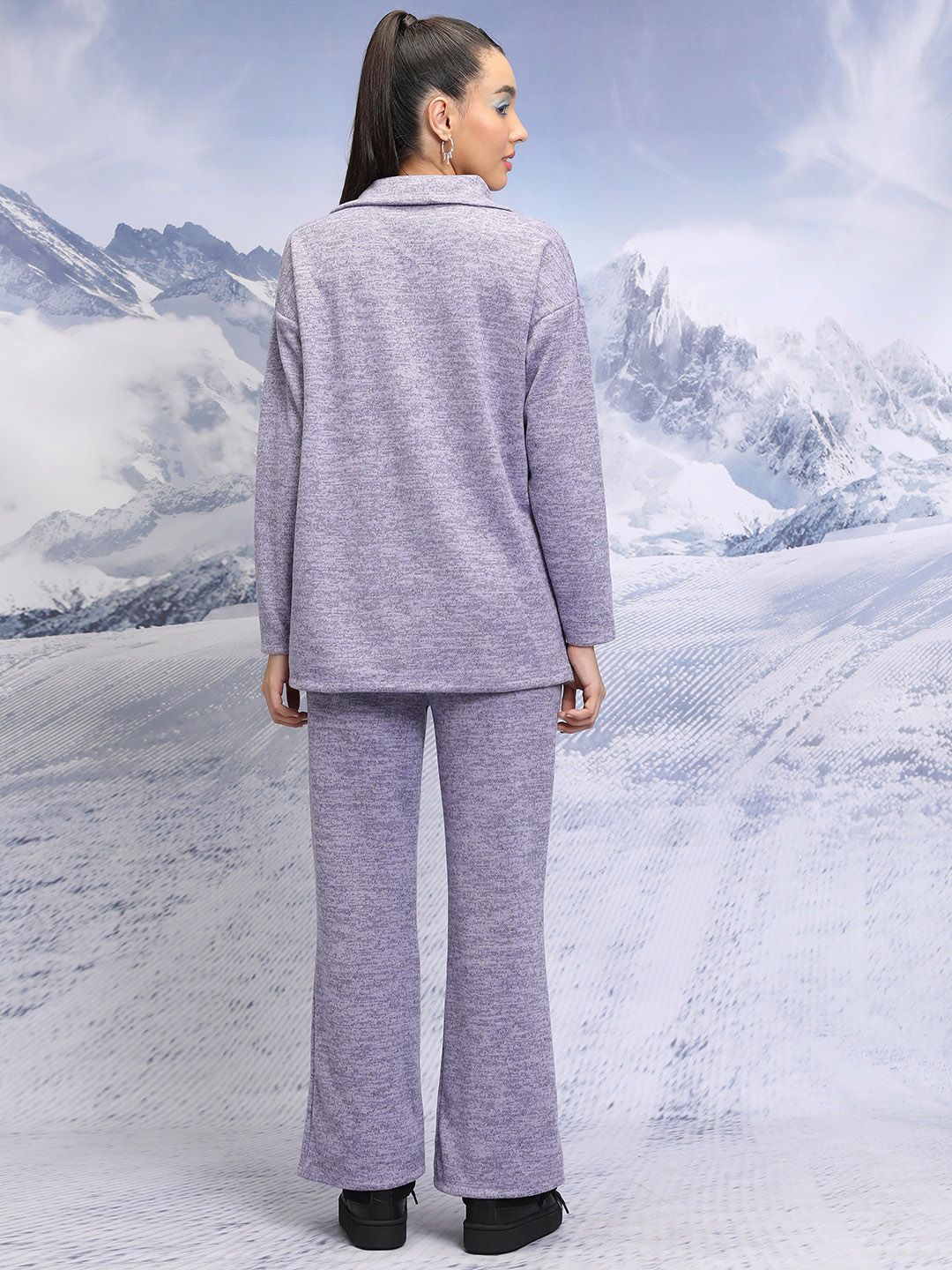 Tokyo Talkies Oversized Sweater with Wideleg Pants Co-Ords