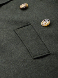 all about you Notched Lapel Collar Longline Trench Coat