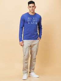 Being Human Men Typography Printed Applique T-shirt