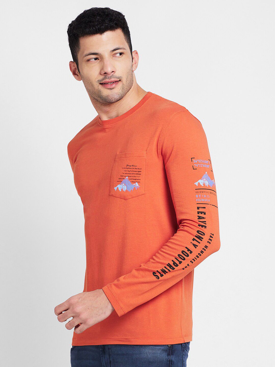 Being Human Round Neck Cotton T-shirt