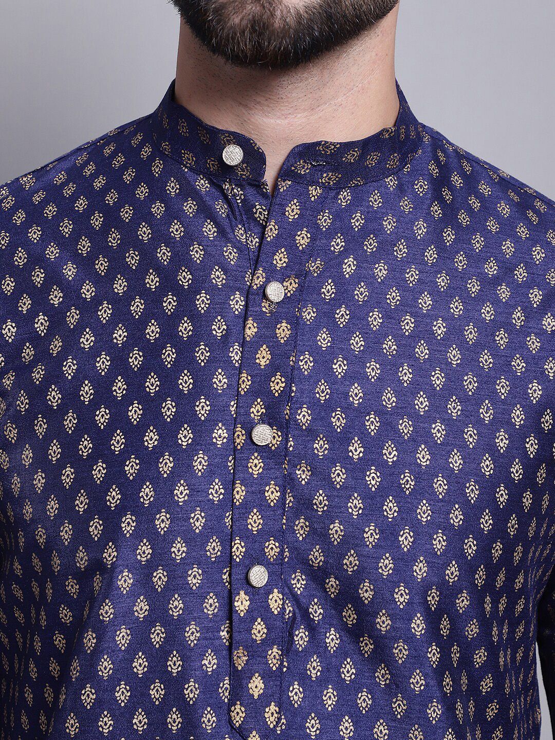 SOJANYA Ethnic Motifs Printed Mandarin Collar Straight Kurta