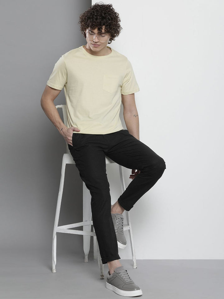 The Indian Garage Co Men Mid-Rise Slim Fit Joggers