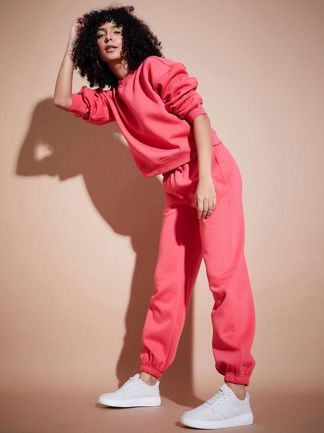 SASSAFRAS BASICS Fleece Oversized Sweatshirt With Joggers