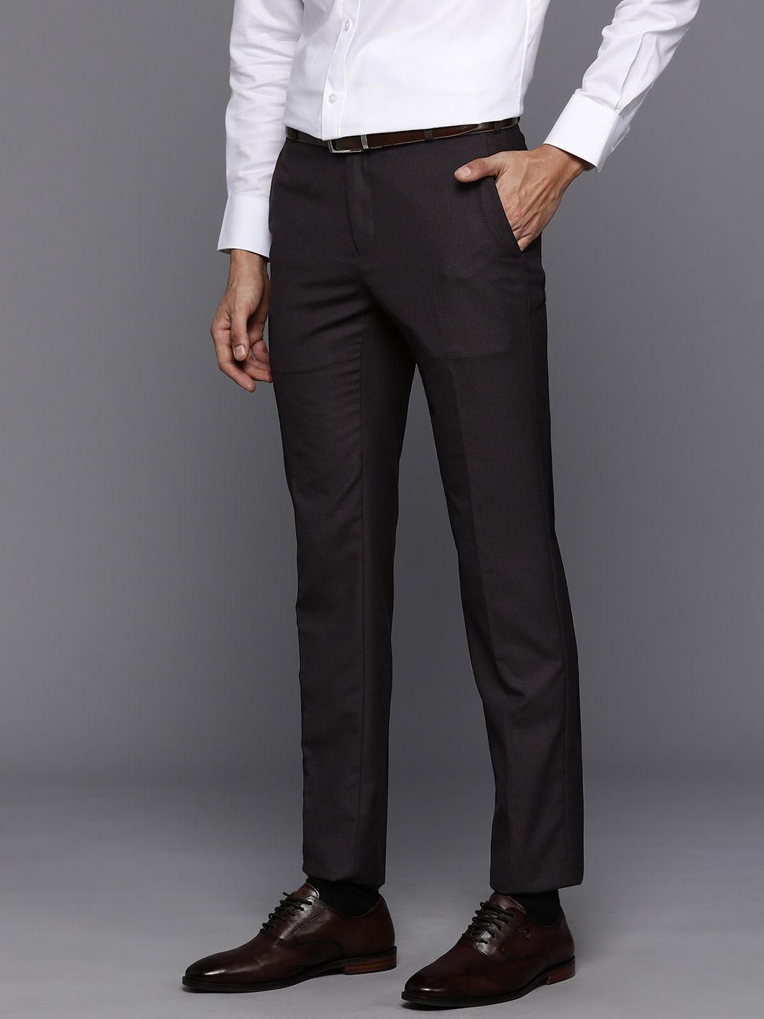 Raymond Men Slim Fit Formal Trousers
