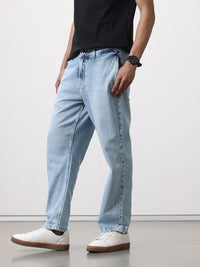 ether Men Light Fade Baggy Jeans