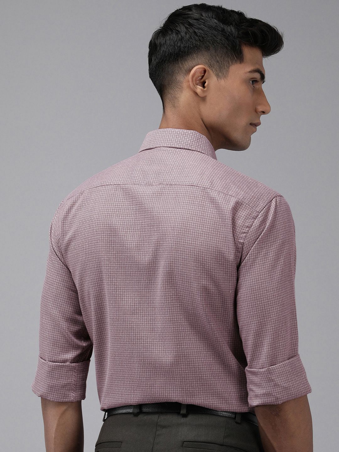 Park Avenue Self Design Slim Fit Opaque Formal Shirt