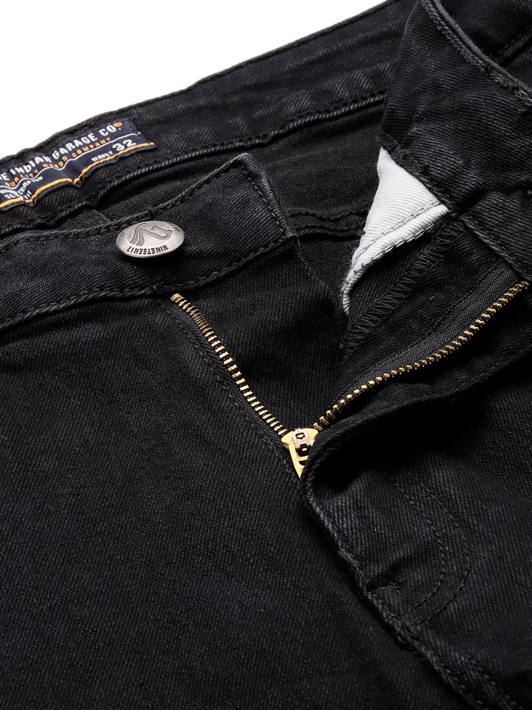 The Indian Garage Co Men Solid Slim Fit Jeans