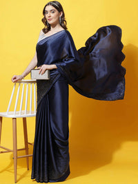 kasee Saree Satin Dihiasi Manik dan Batu