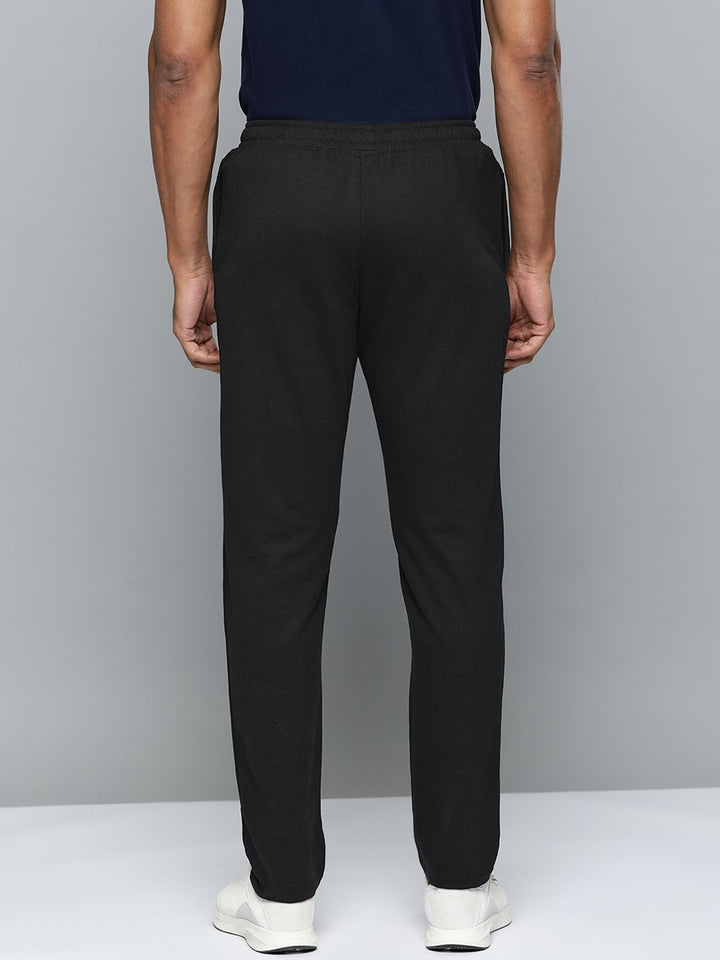 HRX by Hrithik Roshan Men Printed Detail Mid-Rise Regular Fit Lifestyle Trackpants