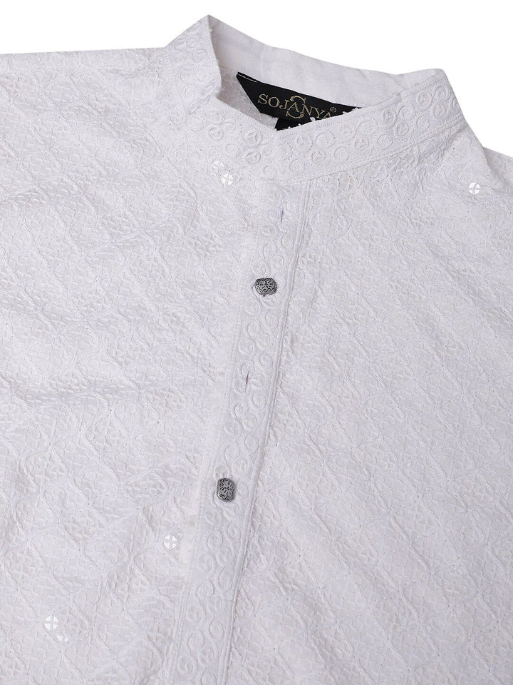 SOJANYA Sequin Embellished Pure Cotton Kurta