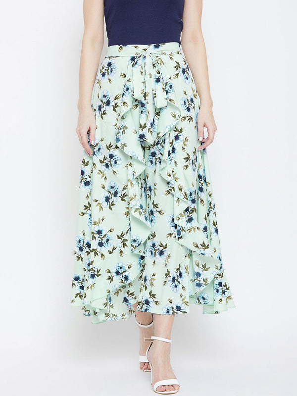 Berrylush Layered Drama Pant & Maxi Skirt