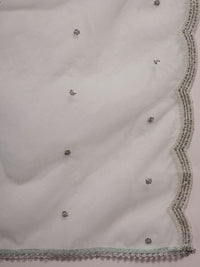 Indo Era Floral Embroidered Regular Aari Work Kurta with Trousers & With Dupatta